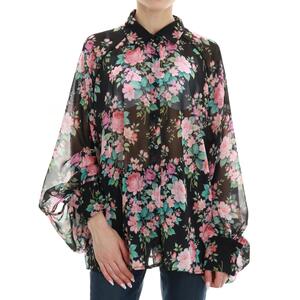 CAMICIA FIORI VICOLO NERO